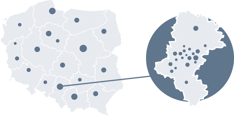 Mapa Polski